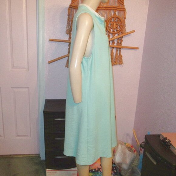 Spartina 449 Serena Dress Womens XXL Sleeveless Pique Gold Zipper A-Line Vacay - Picture 5 of 10